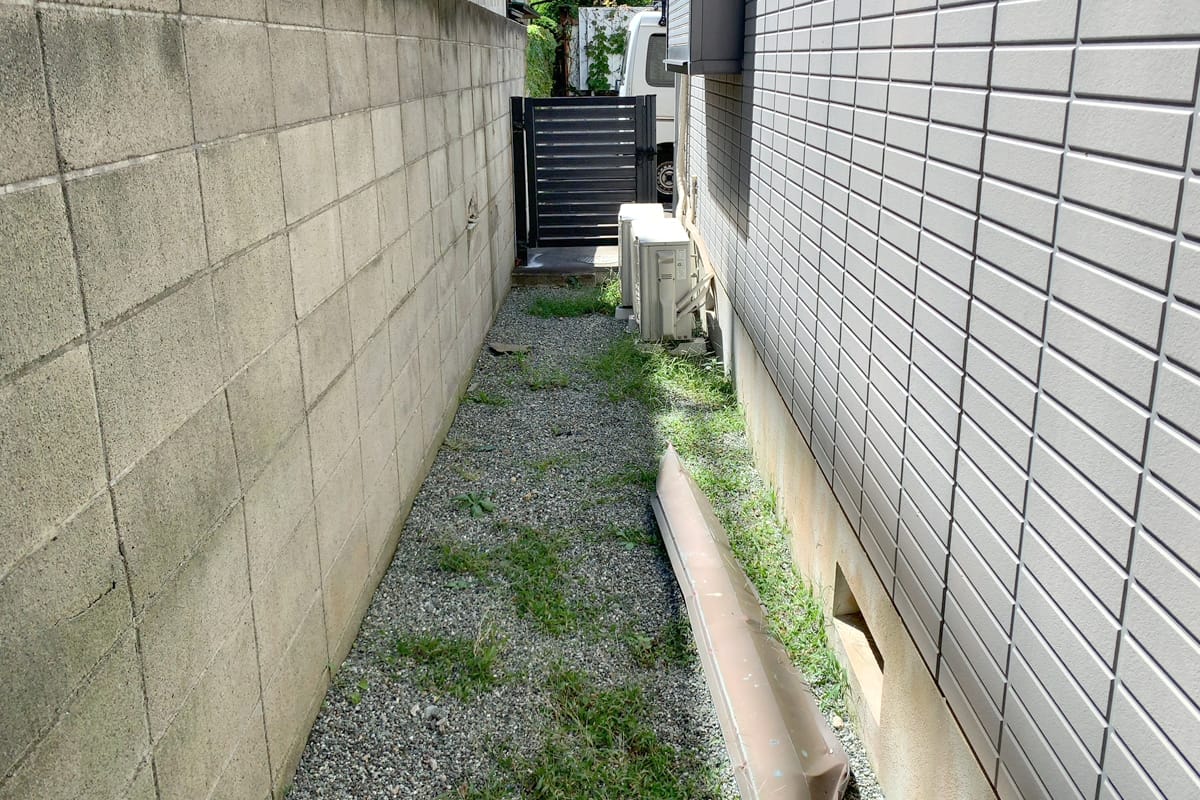 設置前